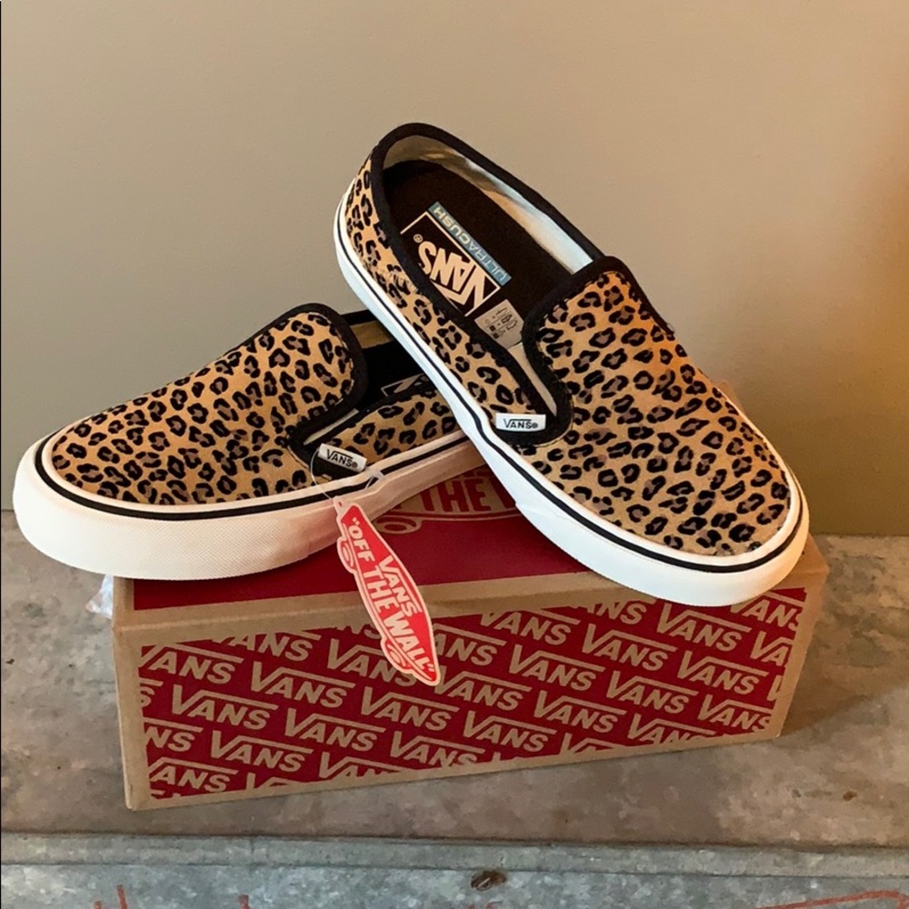 Vans slip on Leopard shoe NWOT